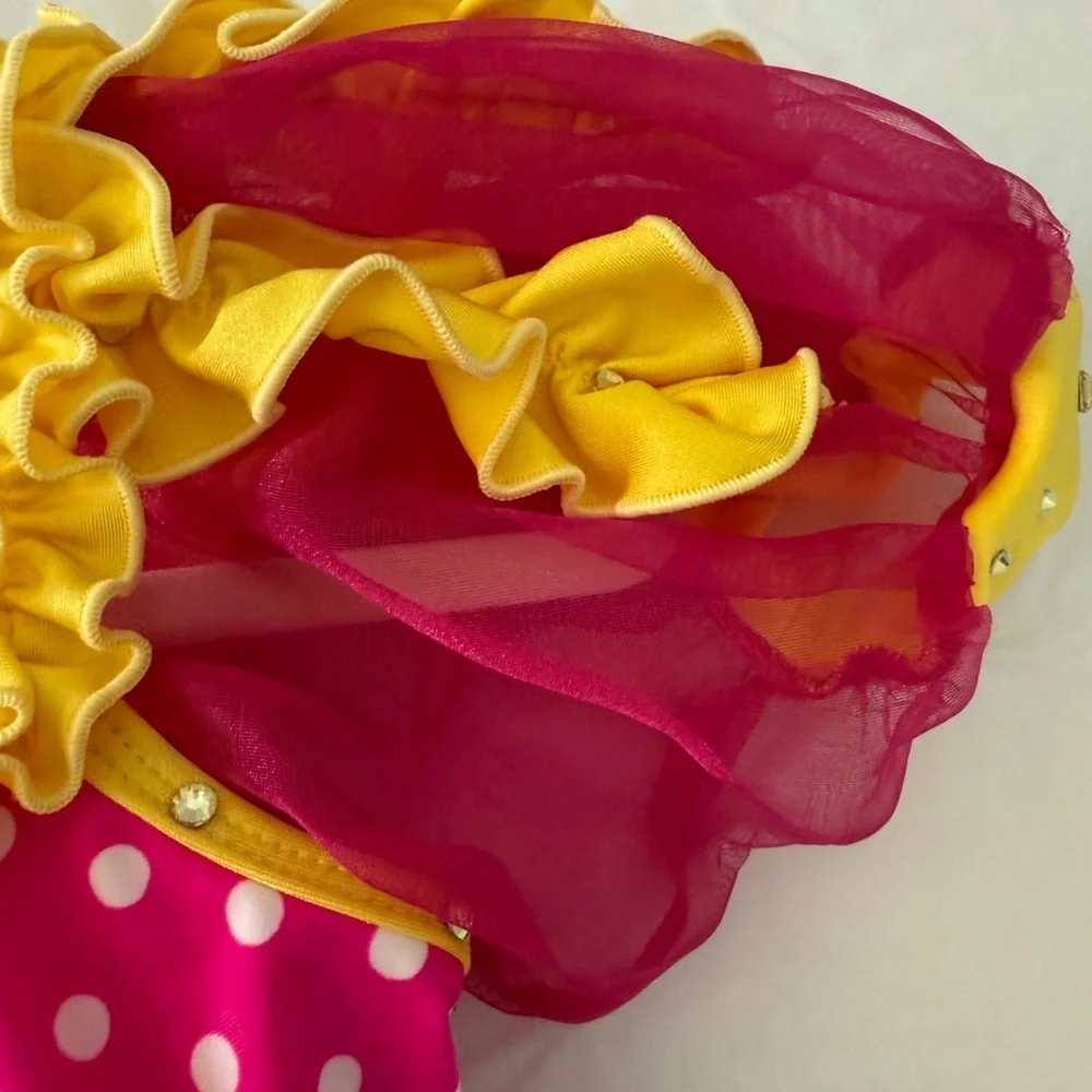 Pink and Yellow Polka Dot Kids Costume